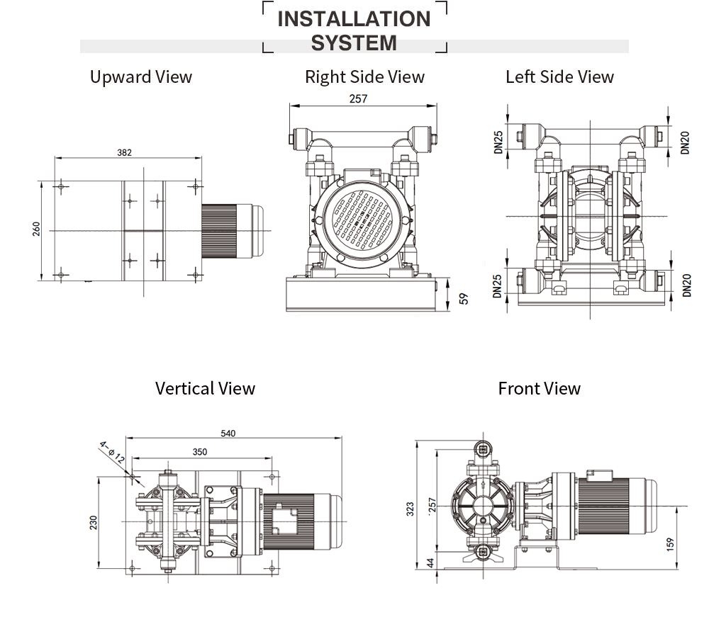 Bơm Màng Điện GODO DBY3S-15 GANG