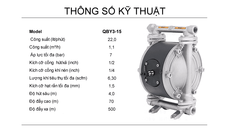 Bom mang khi nen godo QBY4 15inox 1 1