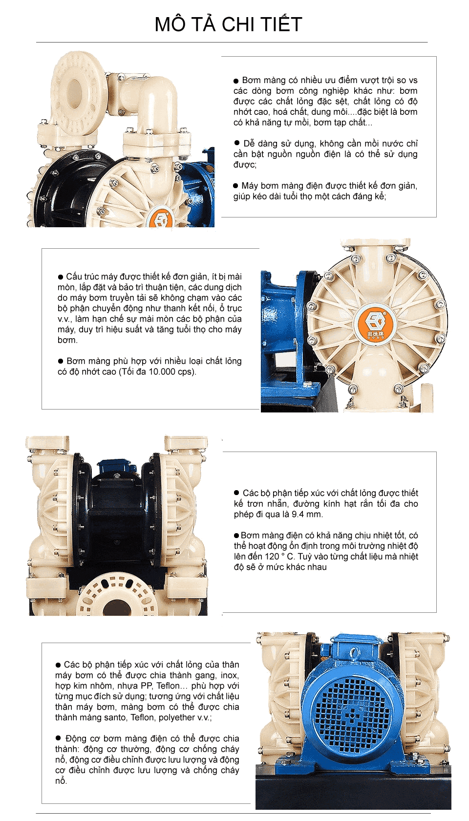Bơm Màng Điện GODO DBY3-100 TEFLON