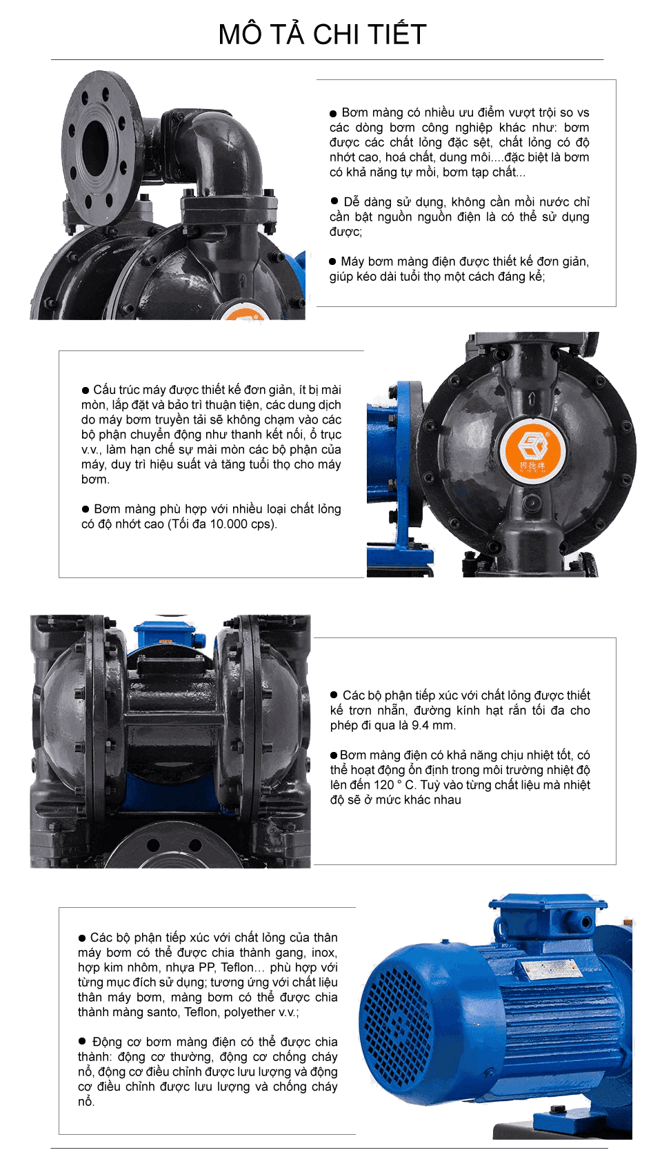 Bơm Màng Điện GODO DBY3-100 GANG