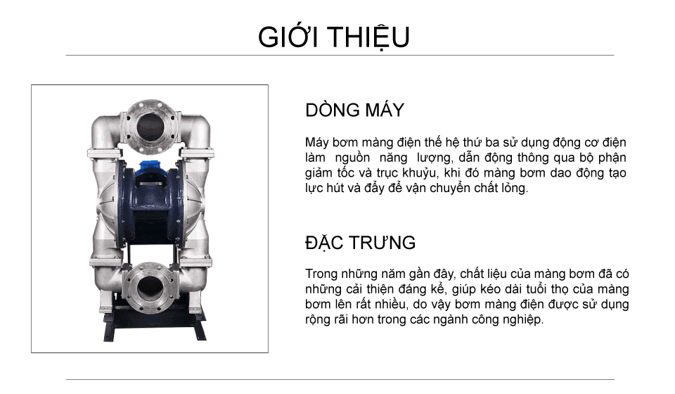 Bơm Màng Điện GODO DBY3-125 INOX