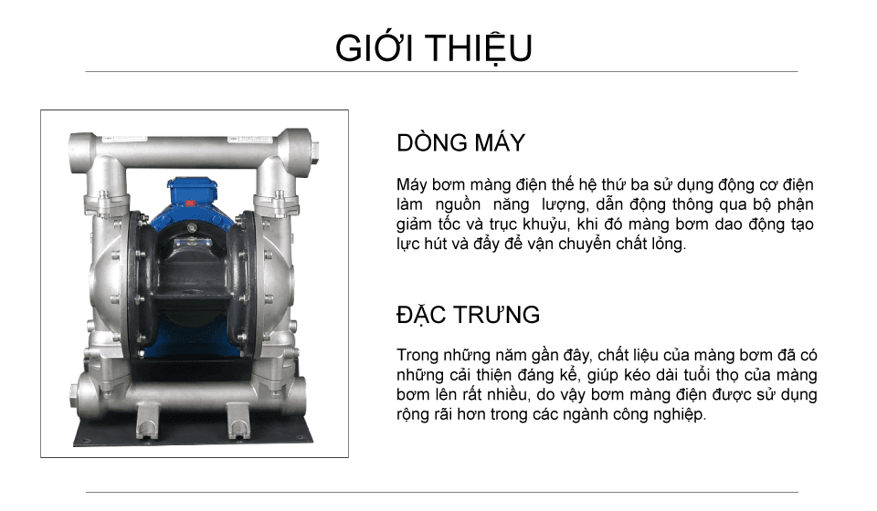 Bơm Màng Điện GODO DBY3-50 INOX