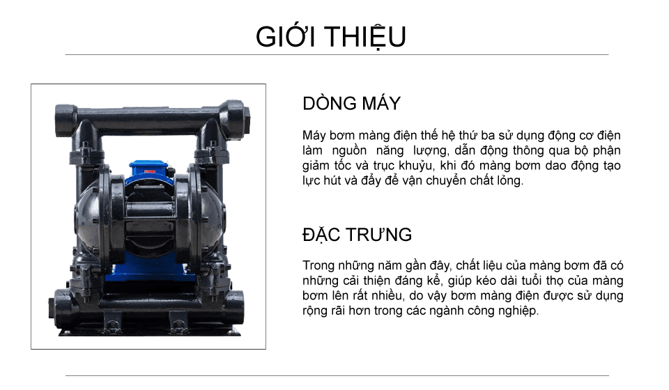 Bơm Màng Điện GODO DBY3-65 GANG