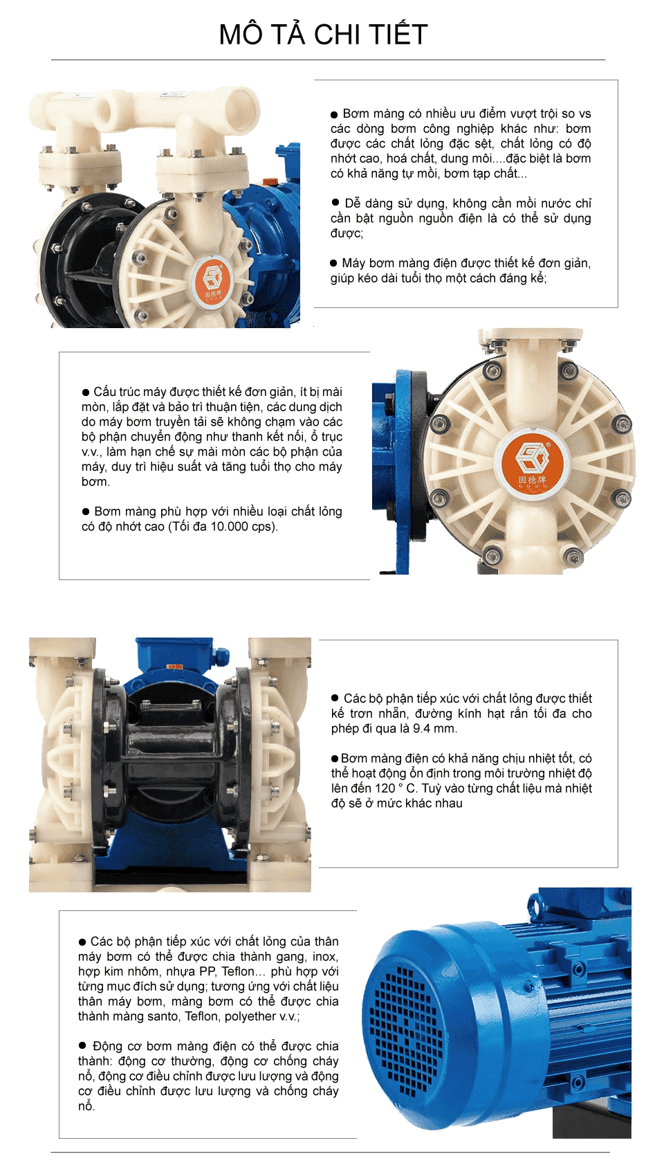Bơm Màng Điện GODO DBY3S-32 TEFLON