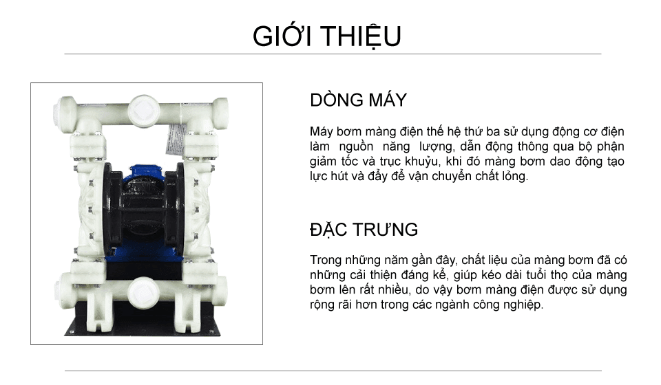 Bơm Màng Điện GODO DBY3S-50 NHỰA PP