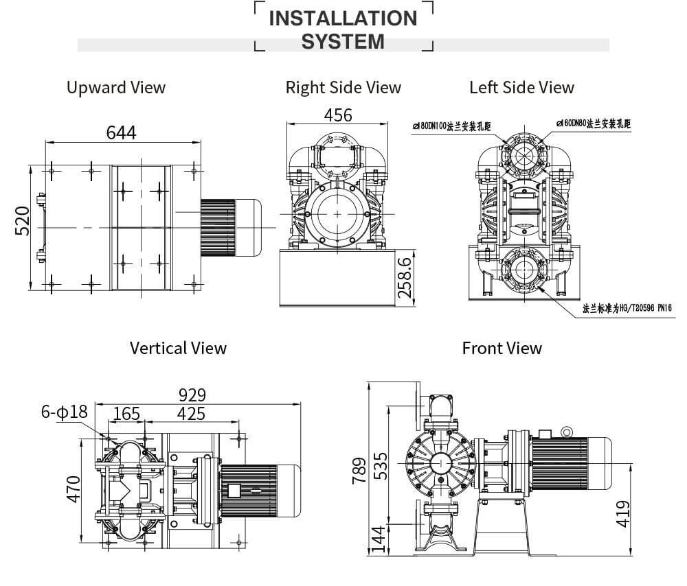 Bơm Màng Điện GODO DBY3S-100 INOX
