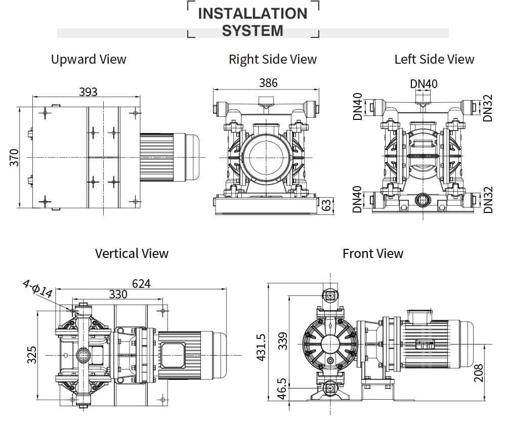 Bơm Màng Điện GODO DBY3S-32 HỢP KIM NHÔM
