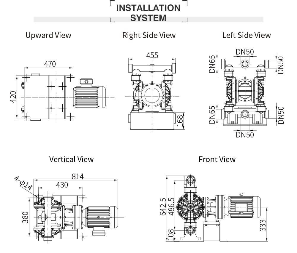 Bơm Màng Điện GODO DBY3S-50 TEFLON