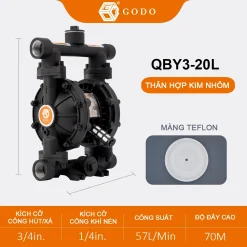 Máy Bơm Màng Khí Nén QBY3-20