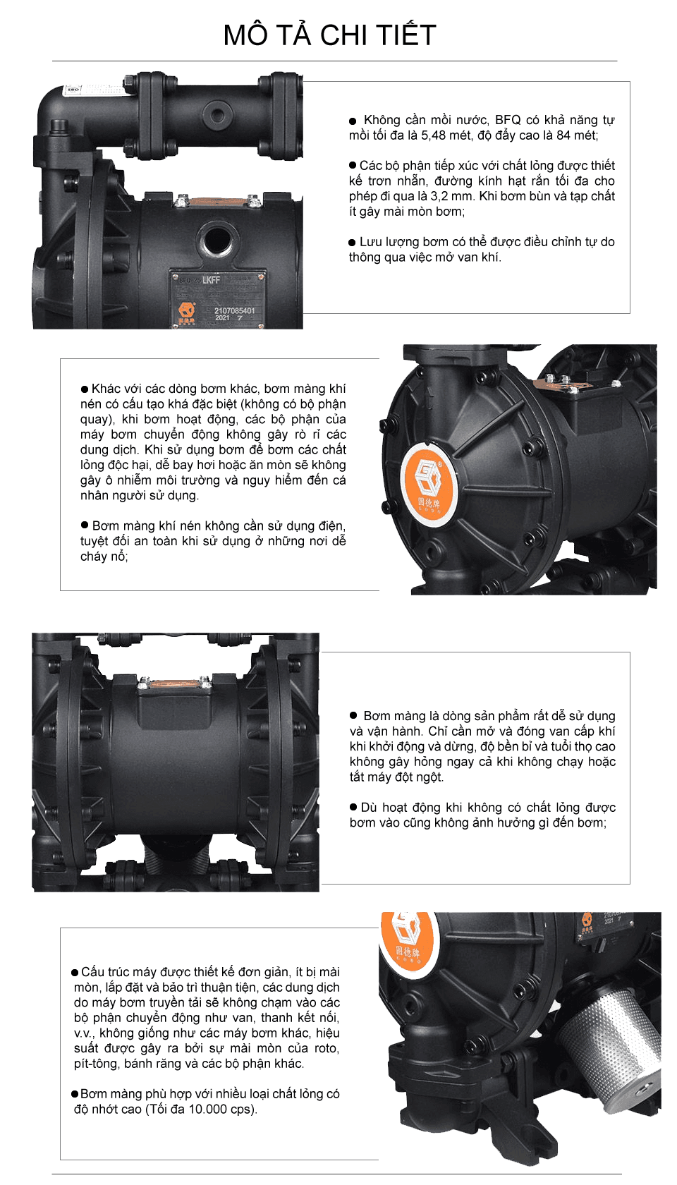 Bơm màng khí nén BFQ-25