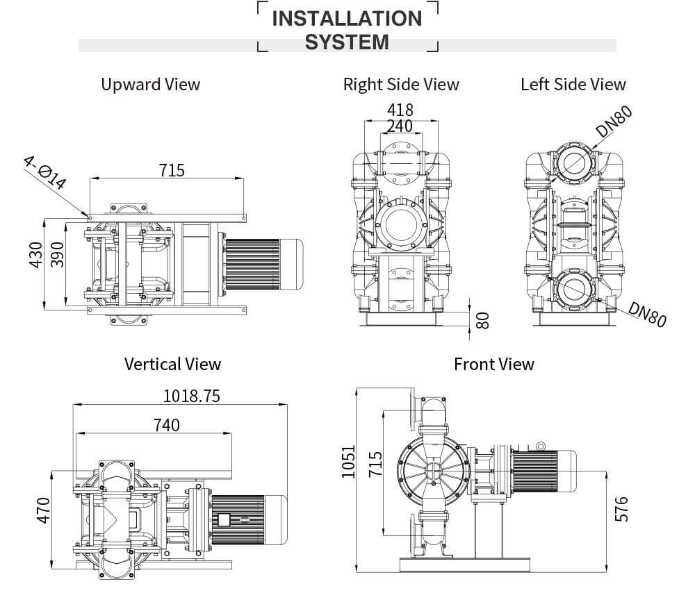 Bơm màng điện GODO BFDS-80 Inox