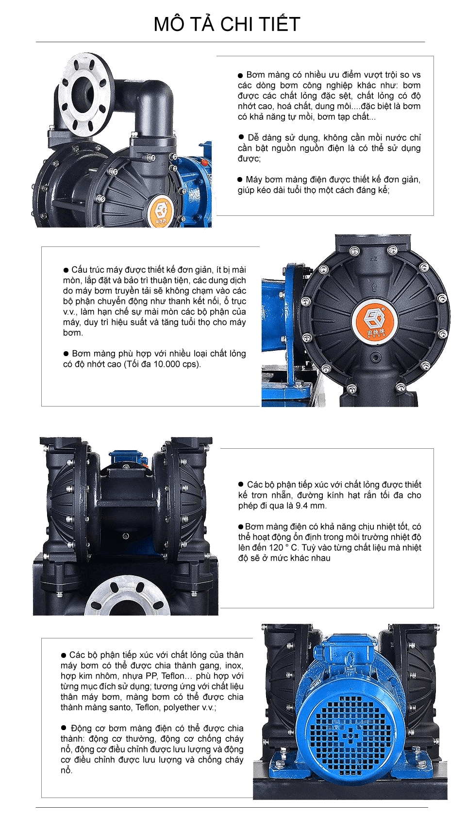 Bơm Màng Điện GODO DBY3-100 Hợp kim nhôm
