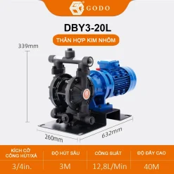 bơm màng điện dby3-20