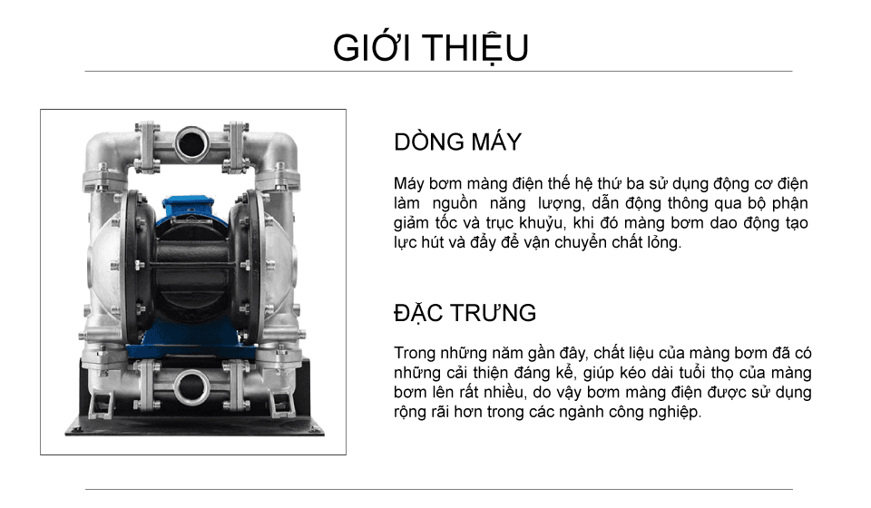 Bơm màng điện GODO BFD-40 Inox