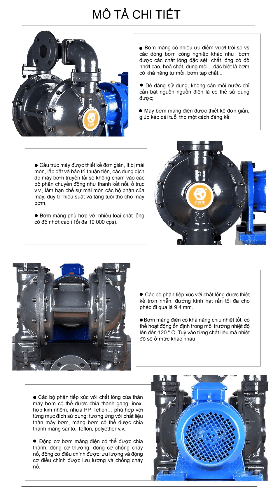 Bơm màng điện GODO BFDS-50 Gang