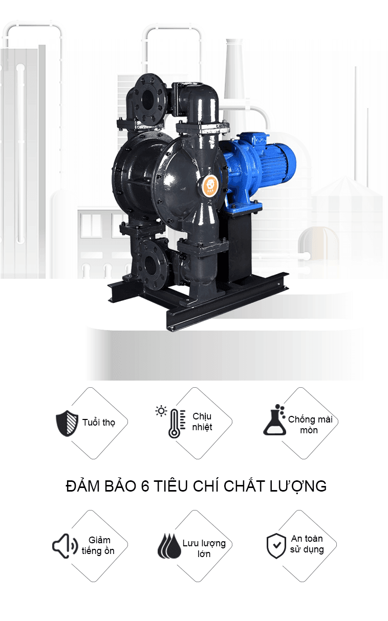 Bơm màng điện GODO BFDS-80 Gang