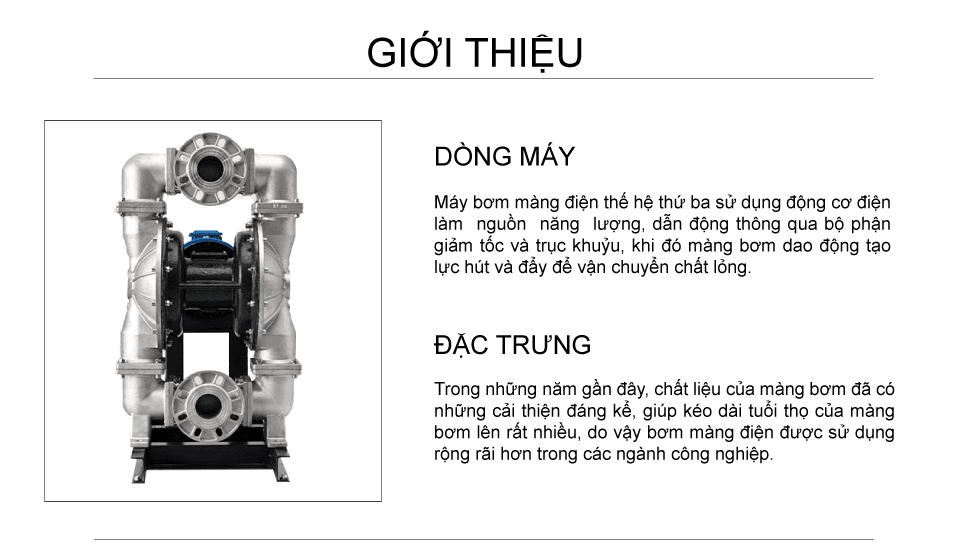 Bơm màng điện GODO BFDS-80 Inox