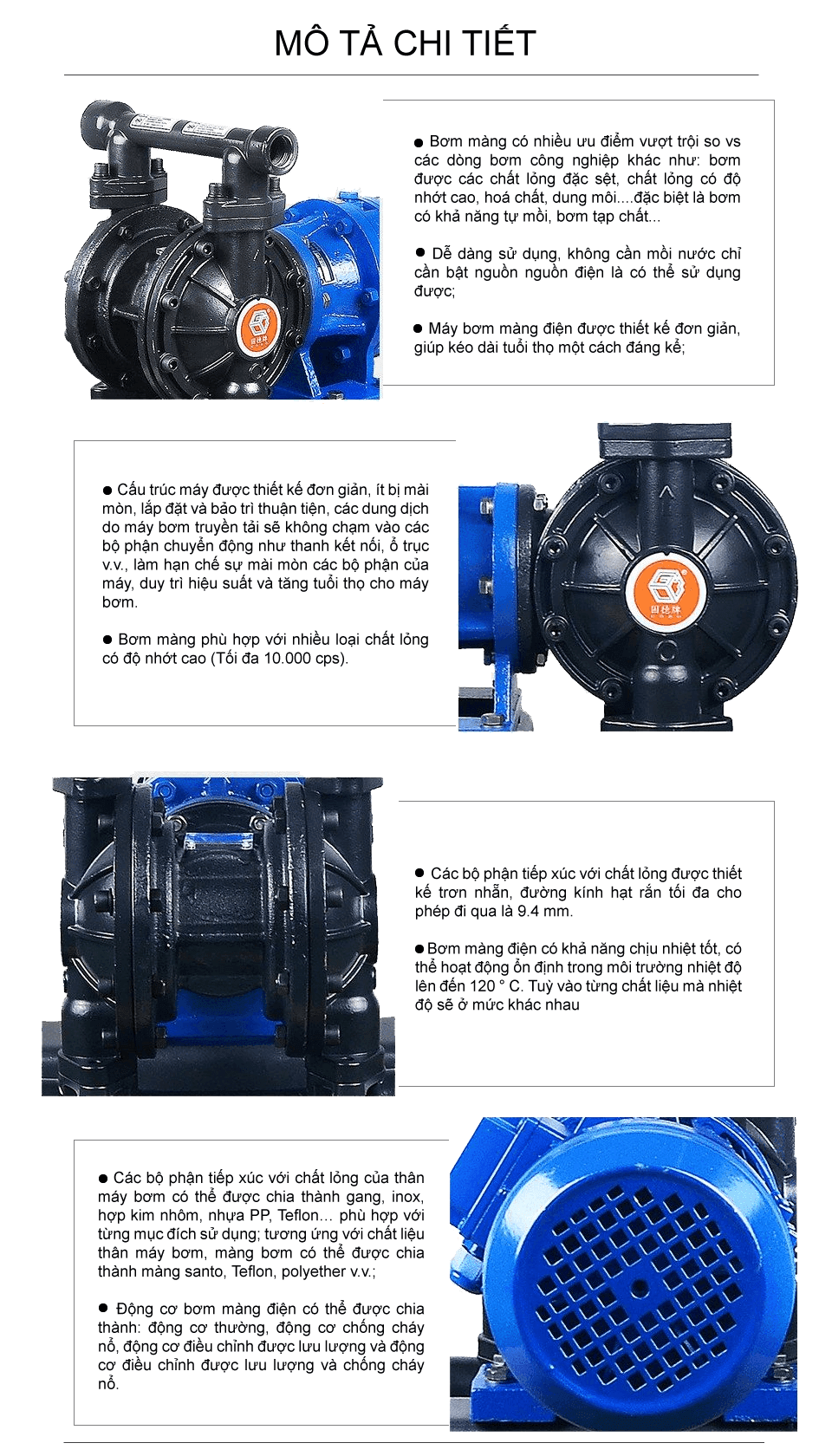 Bơm màng điện GODO DBY3-20 Gang