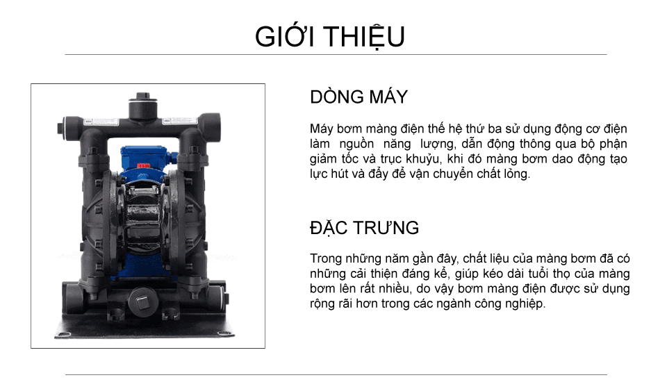 Bơm màng điện GODO DBY3-20 Hợp Kim Nhôm