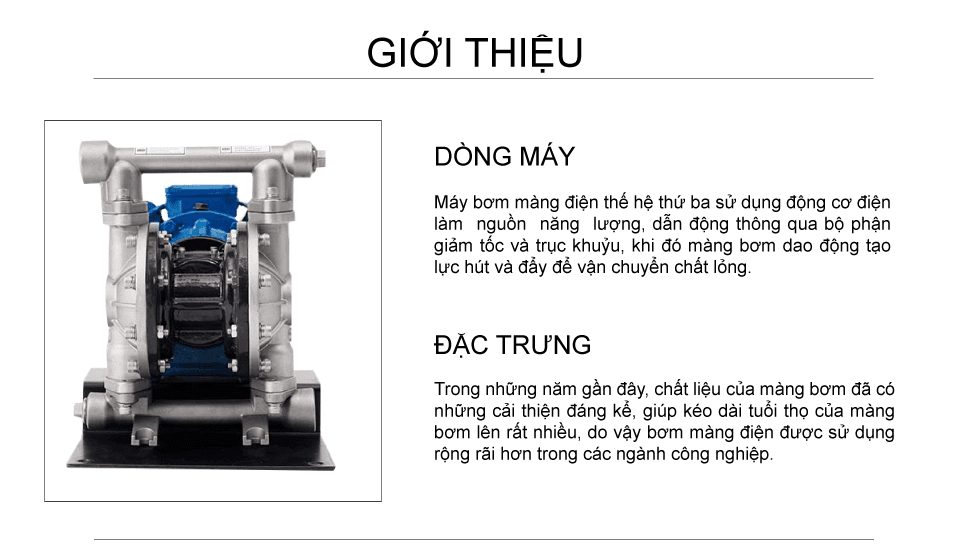 Bơm màng điện GODO DBY3S-20 Inox