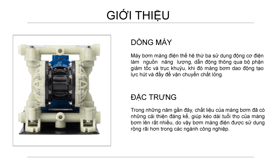Bơm màng điện GODO DBY3S-20 Nhựa PP