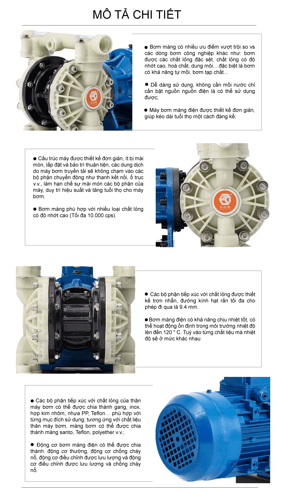 Bơm màng điện GODO DBY3S-20 Nhựa PP