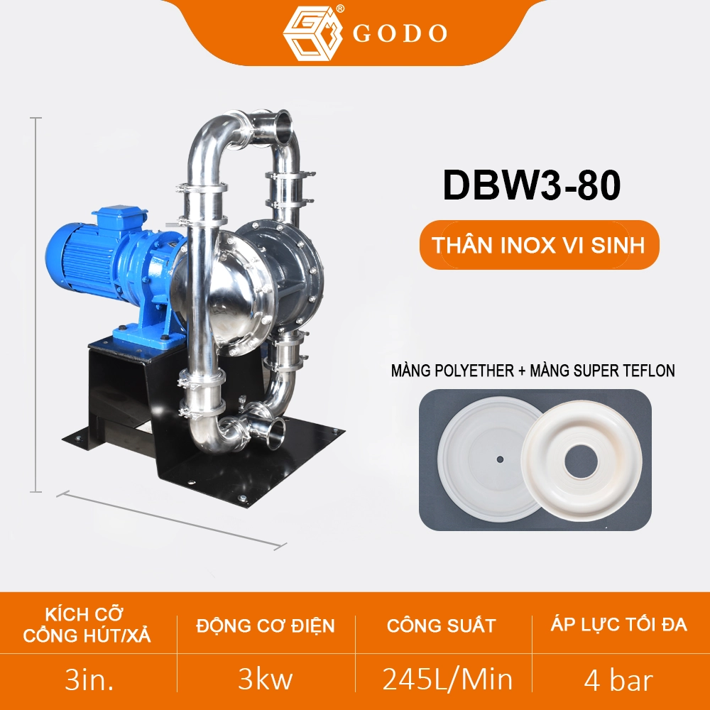 bơm màng thực phẩm DBW3-80 bơm màng thực phẩm DBW3-80