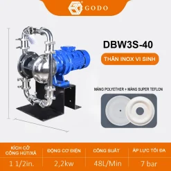 bơm màng thực phẩm DBW3S-40