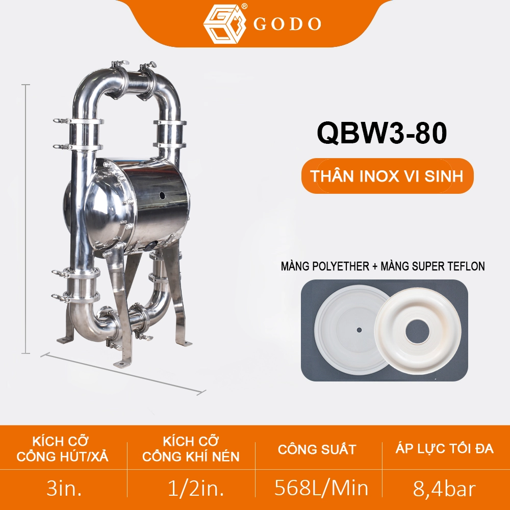 bơm màng thực phẩm QBW3-80 bơm màng thực phẩm QBW3-80