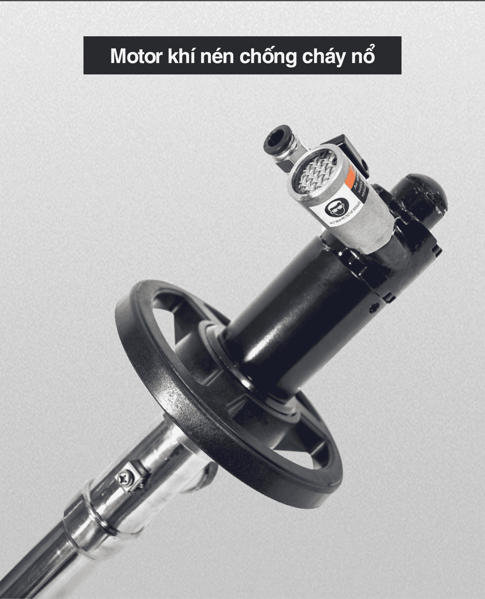 Motor máy bơm thùng phuy khí nén GODO 