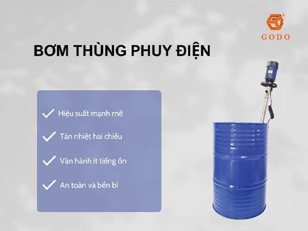 Bơm thùng phuy điện