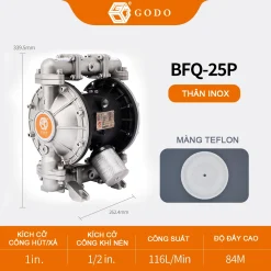 bơm màng khí nén bfq-25