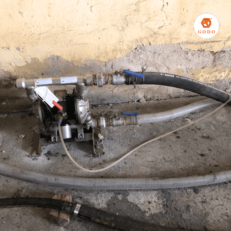 Bảo dưỡng máy bơm màng GODO (2)