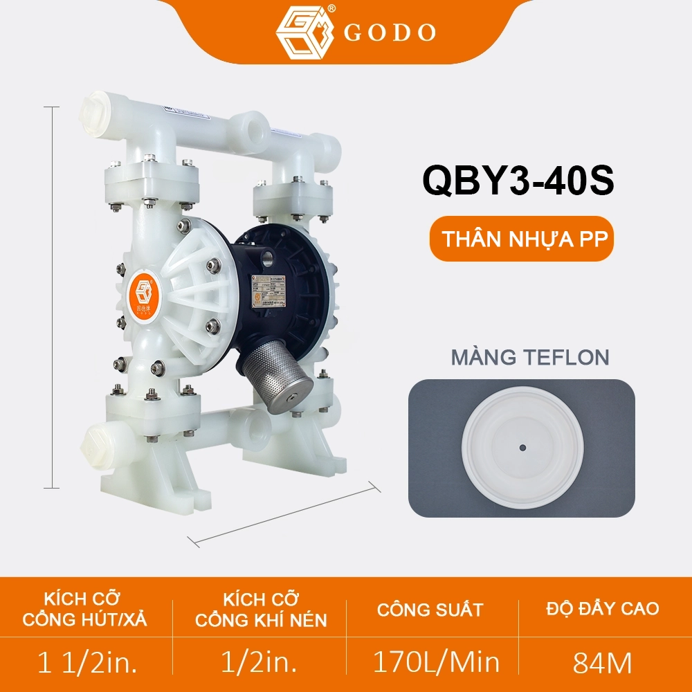 bơm màng khí nén QBY3-40 bơm màng khí nén QBY3-40