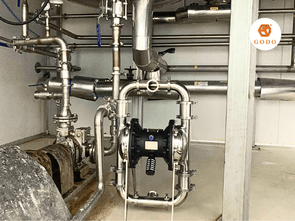 Máy bơm thực phẩm chất liệu inox vi sinh GODO