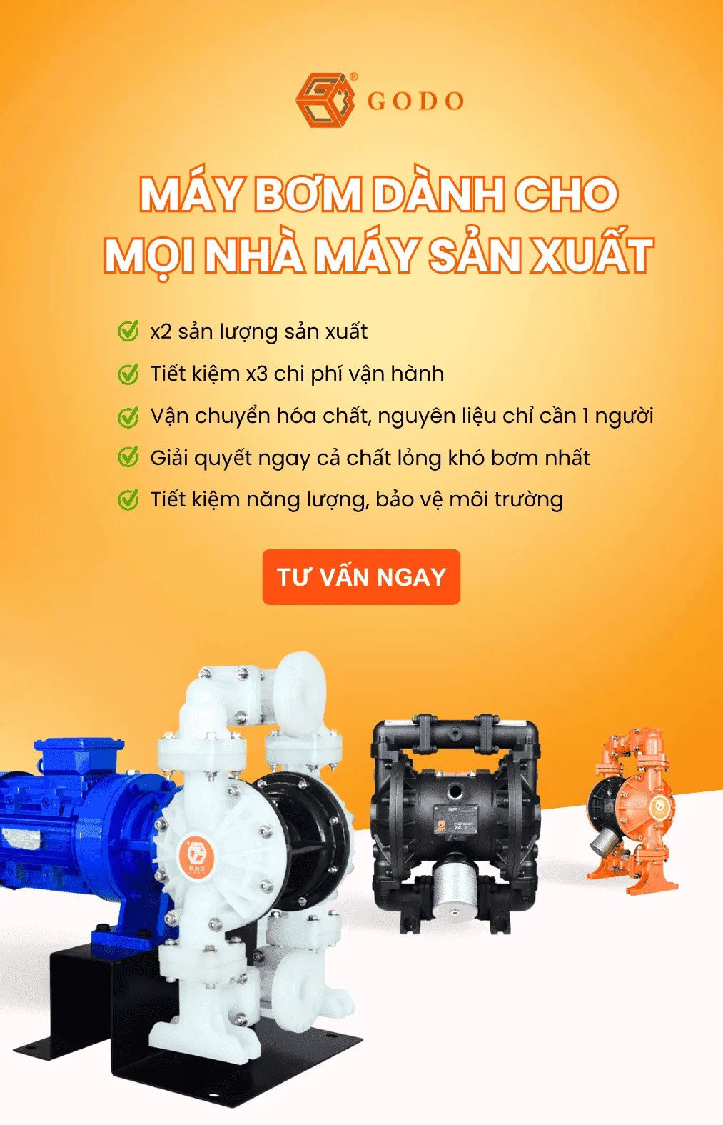 Thương hiệu bơm màng GODO