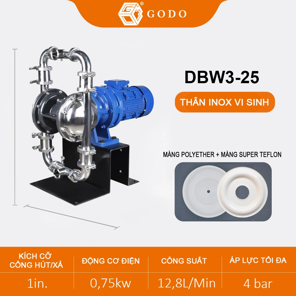 bơm màng thực phẩm DBW3-25 bơm màng thực phẩm DBW3-25