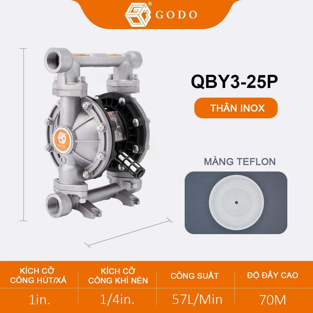 Bơm Màng Khí Nén QBY3-25 Bơm Màng Khí Nén QBY3-25