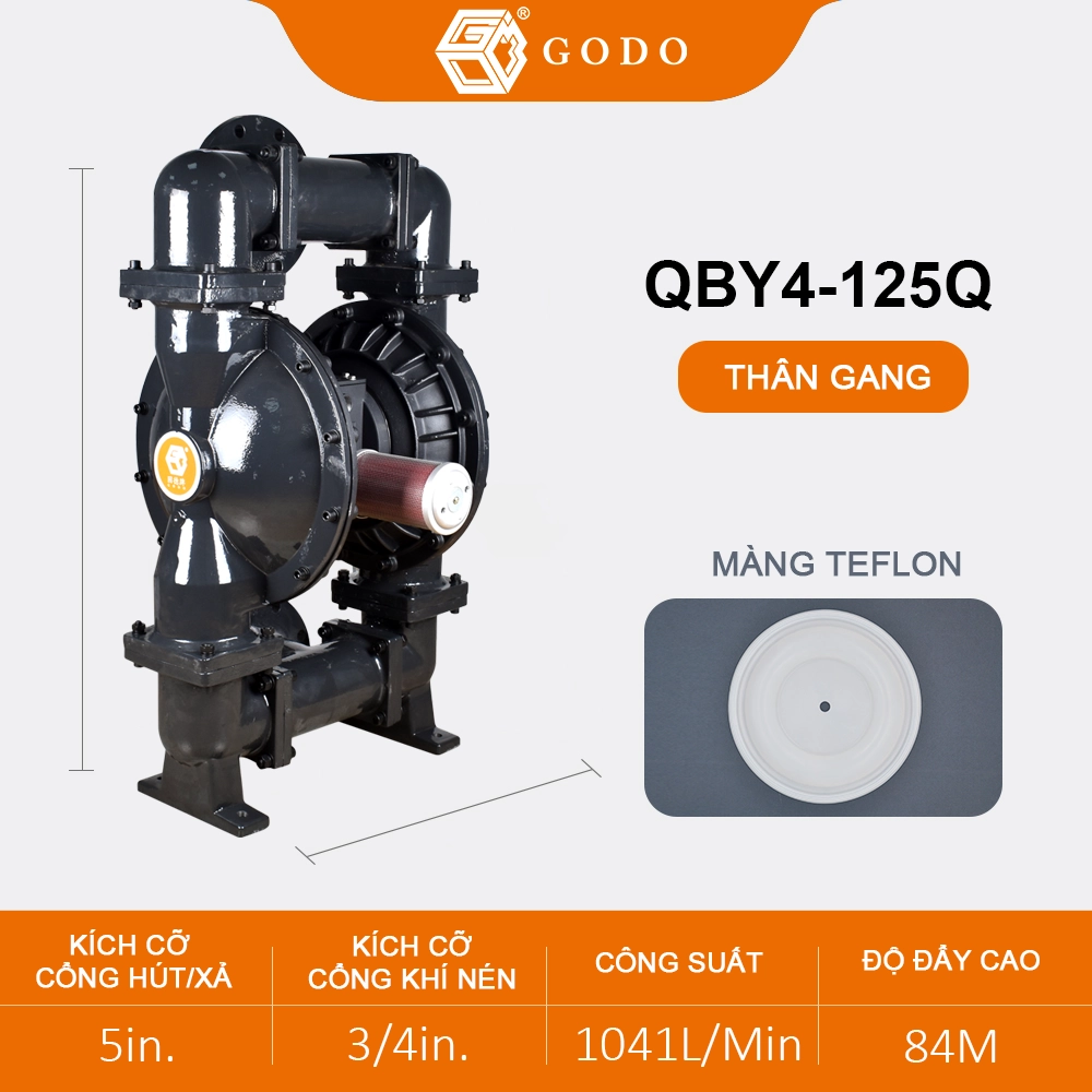 bơm màng khí nén QBY4-125 bơm màng khí nén QBY4-125