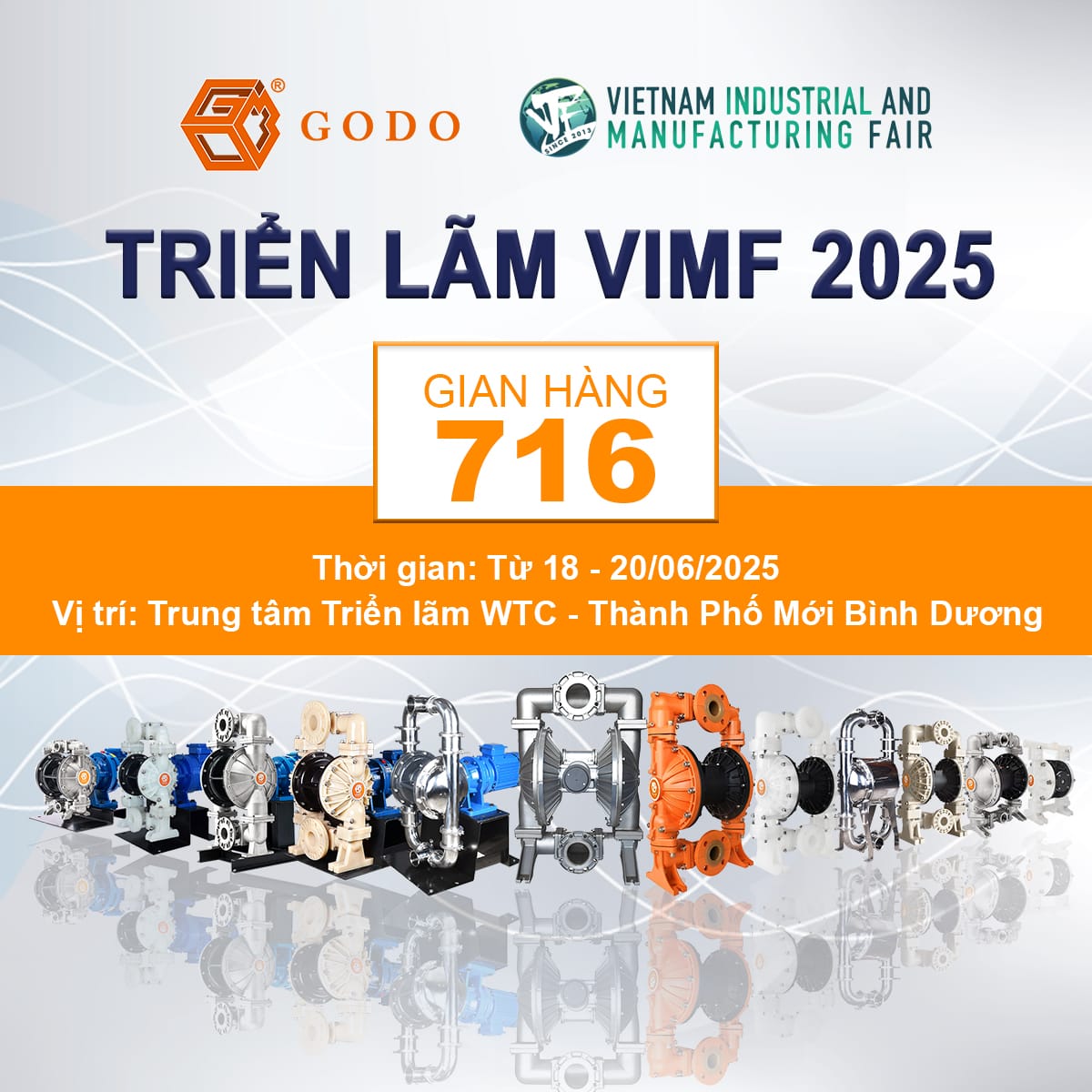 GODO VIỆT NAM tham dự triển lãm VIMF 2025 Bình Dương 1 GODO VIỆT NAM tham dự triển lãm VIMF 2025 Bình Dương