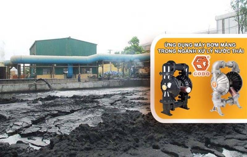 Ứng dụng máy bơm màng trong ngành xử lý nước thải 3 máy bơm màng trong ngành xử lý nước thải
