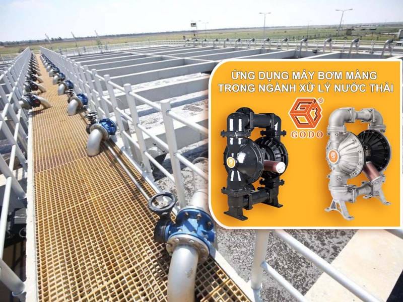 Ứng dụng máy bơm màng trong ngành xử lý nước thải 4 máy bơm màng trong ngành xử lý nước thải