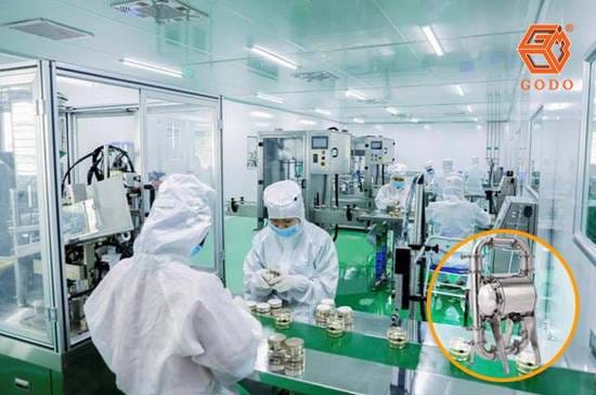Máy bơm màng vi sinh cho mỹ phẩm, kem dưỡng, dầu gội, sữa tắm