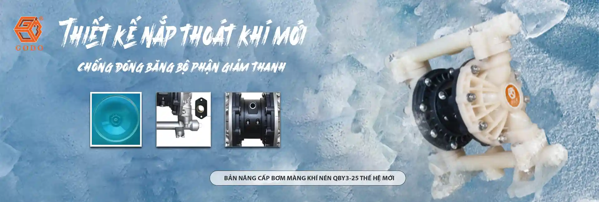 bản nâng cấp bơm màng khí nén qby3 25 thế hệ mới