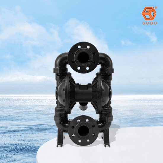 Máy bơm màng thân gang