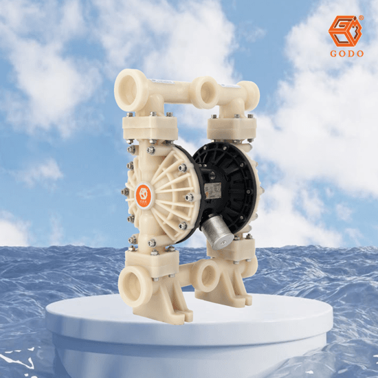 Máy bơm màng thân nhựa PVDF