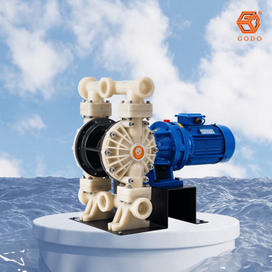 Máy bơm màng thân nhựa PVDF