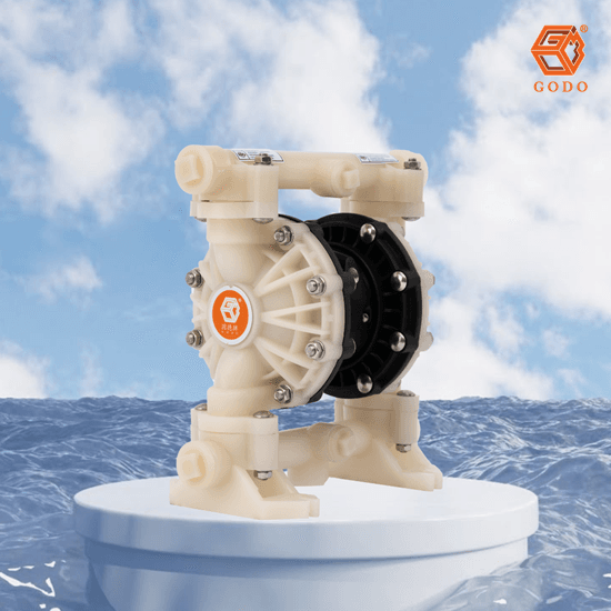 Máy bơm màng thân nhựa PVDF