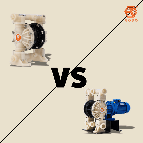 So sánh bơm màng điện và bơm màng khí nén