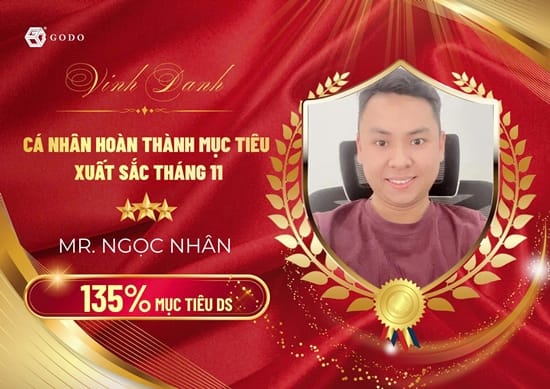 vinh danh ca nhan xuat sac thang 11 godo viet nam 1